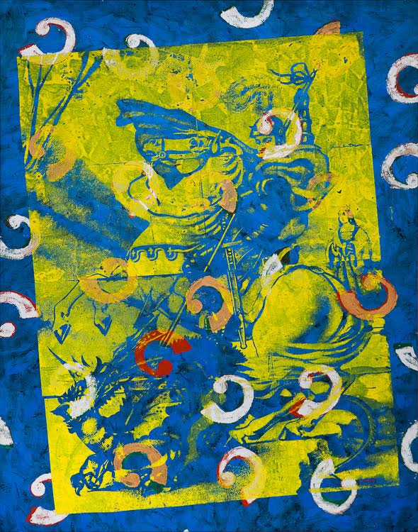 SÃO JORGE/SAINT GEORGE São Paulo 1985 | 186 x 145 cm | Tinta acrílica sobre tela | Coleção Sandra Habib São Paulo 1985 | 186 x 145 cm | Acrylic on canvas | Collection Sandra Habib